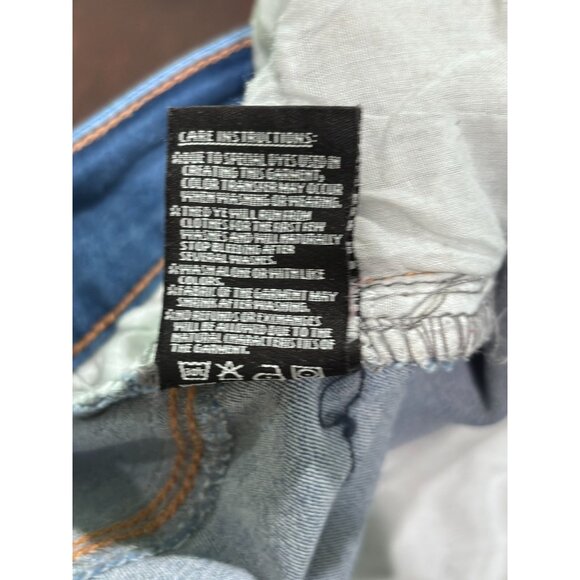 Womens Wax Jean "Butt I Love You" Blue Skinny Jeans Size 11 - Picture 12 of 14